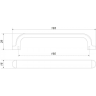 Ручка мебельная BELBAGNO DUE RS333MDN.4/160